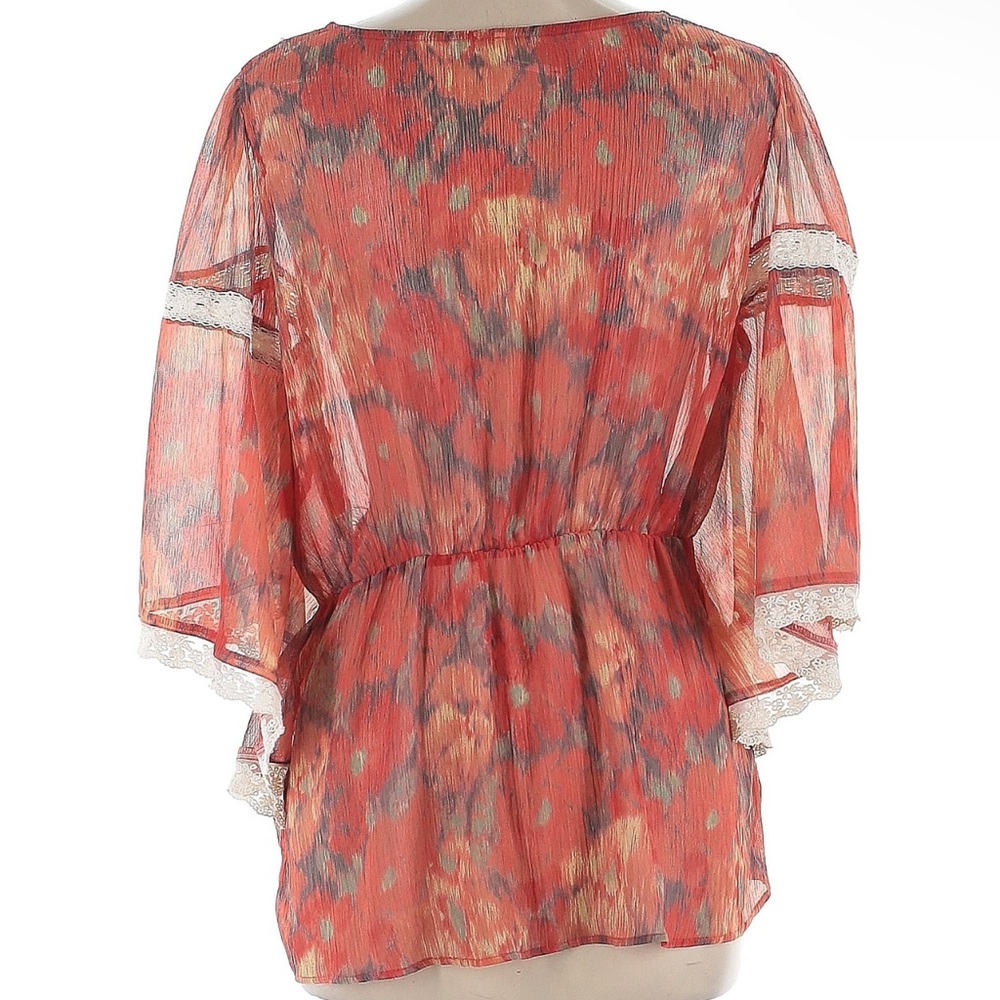 Free People Daydreamer Kimono Style Embroidered Top - Picture 2 of 6